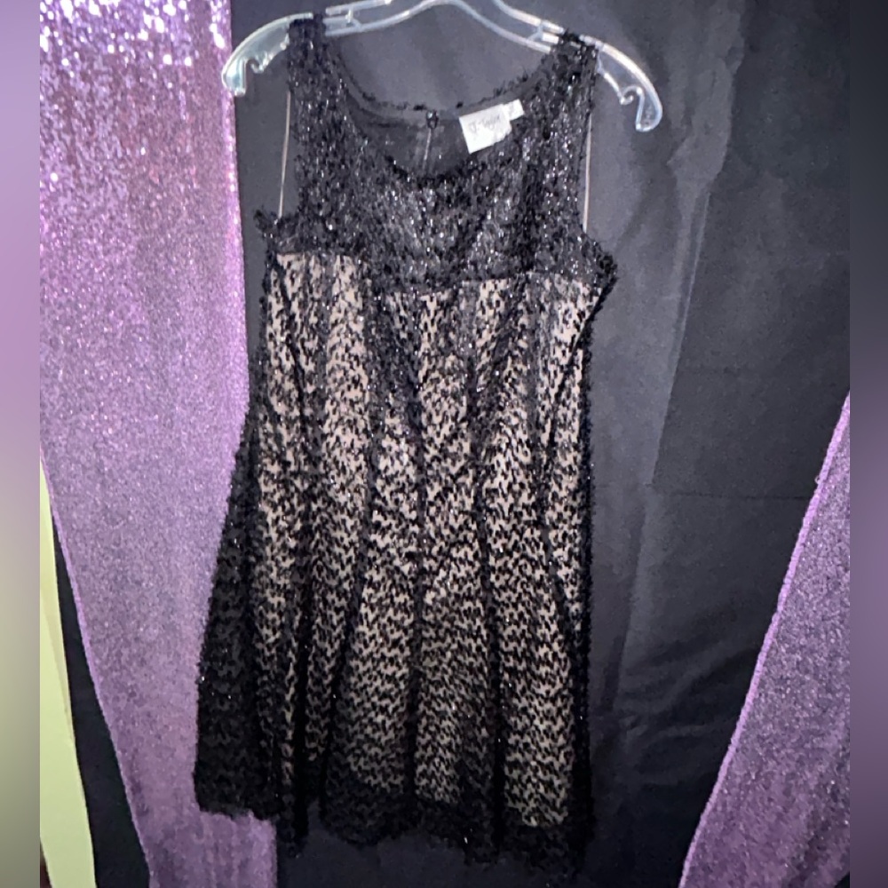 Elegant Black Sparkle Dress NWOT